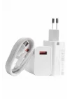 Mey İthalat® Beyaz Ultra Plus Hızlı Şarj Seti Şarj Adaptörü ve Kablosu 67W