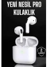 Mey İthalat® Beyaz Yeni Nesil Pro Bluetooth Kulaklık Yüksek Ses Kaliteli ANC Özelliği