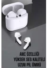 Mey İthalat® Beyaz Yeni Nesil Pro Bluetooth Kulaklık Yüksek Ses Kaliteli ANC Özelliği