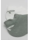Mey İthalat®   2Li Sneakers Smile Penye Çorap 20106 Nil Ekru