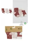 Mey İthalat®   3Lü Penye Kız Soket Çorap 10112 Pudra