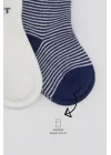 Mey İthalat®   3Lü Penye Soket Çorap 10110 İndigo