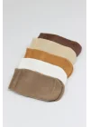 Mey İthalat®   5li Penye Soket Kutulu Basic Çorap 10131 Bej