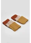 Mey İthalat® 6lı Müslin Mendil 20x20 cm 90106 Kiremit Bej Hardal