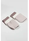 Mey İthalat® 6lı Müslin Mendil 20x20 cm 90106 Taş Ekru Antrasit