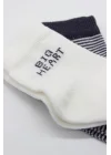 Mey İthalat®   2Li Big Heart Penye Soket Çorap 10117 Antrasit