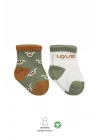 Mey İthalat®   2Li Love Dog Penye Soket Çorap 10118 Nil