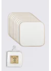 Mey İthalat®   Organik 28x28 10Lu Penye Mendil 90101 Ekru