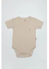 Mey İthalat®   Organik Natural Basic Style Yarım Kol Body BS17103 Bej