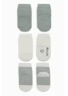 Mey İthalat®  Puanlı Kaymaz Penye Soket Çorap 3Lü BS10108 Nil (ADET FİYATIDIR)