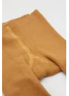 Mey İthalat®   Tekli Kaymaz Mix Havlu Külotlu Çorap 50501 Hardal