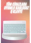 Mey İthalat® Bluetooh Wıreless Keyboard Siyah Q Klavye İOS Ipad Android Windows Uyumlu