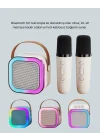 Mey İthalat® Bluetooth 5.0 Destekli Kablosuz Karaoke Hoparlör