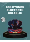 Mey İthalat® Bluetooth 5.0 Kablosuz Gaming Kulaklık Ergonomik Tasarım