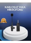 Mey İthalat® Bluetooth 5.2 Kablosuz Mikrofon – 360° Ses Algılama, Gürültü Engelleme, 4 Saat Çalışma