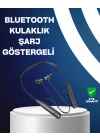 Mey İthalat® Bluetooth 5.3 Boyun Bantlı Kulaklık – Oyun ve Müzik Modu, SD Kart Desteği