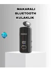 Mey İthalat® Bluetooth 5.3 Kablosuz Kulaklık Geri Çekilebilir Kablolu ve Ekranlı