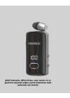 Mey İthalat® Bluetooth 5.3 Kablosuz Kulaklık Geri Çekilebilir Kablolu ve Ekranlı