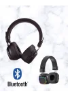 Mey İthalat® Bluetooth 5.3 Rainbow Işıklı Kulak Üstü Kablosuz Kulaklık