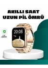 Mey İthalat® Bluetooth Arama Özellikli Akıllı Saat Uzun Pil Ömürlü