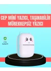 Mey İthalat® Bluetooth Bağlantılı Mini Termal Yazıcı Öğrenci ve Ofis İçin