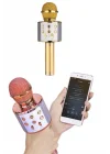 Mey İthalat® Bluetooth Hoparlör USB AUX SD Kart Kaoroke Mikrofon Uzun Pil Ömrü
