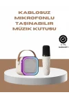 Mey İthalat® Bluetooth Karaoke Mikrofon ve Hoparlör Seti Taşınabilir