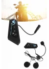 Mey İthalat® Bluetooth Kask Kulaklığı Intercom 5.0 Bluetooth Android ve İOS Uyumlu