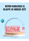 Mey İthalat® Bluetooth Klavye ve Mouse Kombinasyonu – USB Alıcılı, Kompakt, Uzun Ömürlü