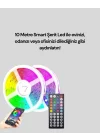 Mey İthalat® Bluetooth Kontrollü Smart Şerit Led 10M Sese Duyarlı RGB Aydınlatma
