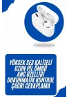 Mey İthalat® Bluetooth Kulaklık Kulak İçi Silikonlu Stereo Yüksek Ses Kaliteli Dokunmatik