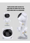 Mey İthalat® Bluetooth Müzikli Astronot Projeksiyon Lambası Yıldız ve Ay Efektli