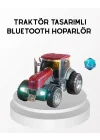 Mey İthalat® Bluetooth Nostaljik Traktör Hoparlör LED Işıklı 12W Güçlü Ses