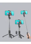 Mey İthalat® Bluetooth Selfie Çubuğu – 360° Dönebilen Başlık, Kablosuz Bağlantı