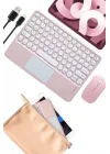 Mey İthalat® Bluetooth Touchpad Klavye Ultra İnce Taşınabilir Q Klavye