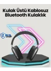 Mey İthalat® Bluetooth V5.0 Kablosuz Kulak Üstü Kulaklık | Katlanabilir, Mikro USB Girişli