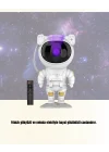 Mey İthalat® Bluetooth ve Dahili Ses Özellikli Astronot Projeksiyon Lambası