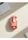 Mey İthalat® Bluetooth ve USB Destekli Kablosuz Şeffaf Mouse Sessiz Kullanım
