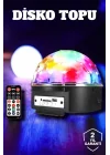 Mey İthalat® Bluetooth ve Uzaktan Kumandalı Çok Renkli Masaüstü Disko Topu