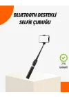 Mey İthalat® Bluetooth’lu Işıklı Selfie Çubuğu – Katlanabilir, 130 cm