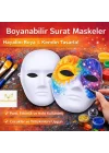 Mey İthalat® Boyanabilir Surat Model Maske – Lastikli | Kendin Tasarla