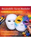 Mey İthalat® Boyanabilir Surat Model Maske – Lastikli | Kendin Tasarla