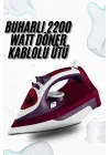 Mey İthalat® Buharlı Kablolu Ütü 2200 Watt Kireçlenme Önleyici Şok Buharlı
