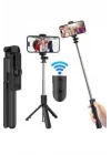 Mey İthalat® Cep Telefonu Tripod Standı Manyetik Selfie Sopa Bluetooth Uzaktan Kumandalı