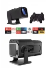 Mey İthalat® Çift Kollu Projeksiyon Taşınabilir Game Projektör Full Hd 1080P 4k Projeksiyon Gamepad