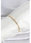 Mey İthalat® CM 14K Gold Renk Geometrik Model Kadın Bileklik