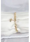 Mey İthalat® CM 14K Gold Renk Kalın Zincir Model Kadın Bileklik