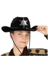 Mey İthalat® Çocuk Kovboy Şapkası Sheriff Şapkası Siyah Renk