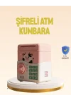 Mey İthalat® Çocuklar İçin Pembe ATM Görünümlü Elektronik Kumbara