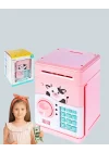 Mey İthalat® Çocuklar İçin Pembe ATM Görünümlü Elektronik Kumbara